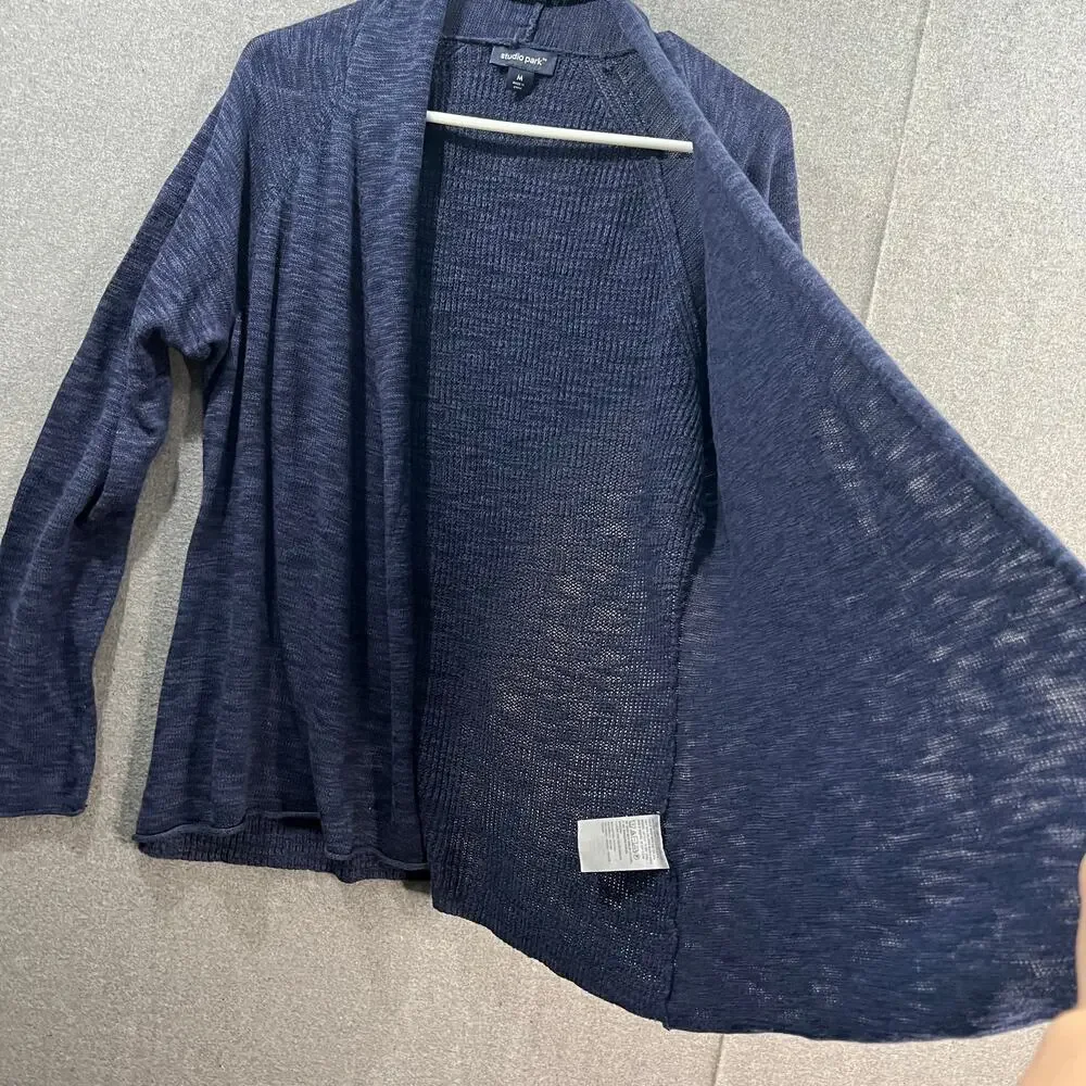 Studio Park x Amy Stran Open Front Cardigan Nave Size Medium